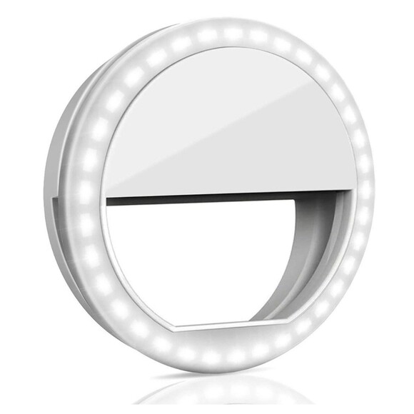 Selfie Ring Light Clip-On Portable 36 LED, 3 Modes  for Phone Tablet Laptop NEW - Picture 1 of 12